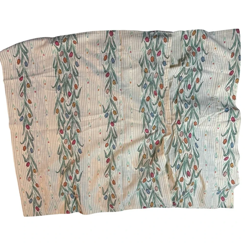 Cottagecore Tulip Floral 3 Pc Pillowcase + Sham‎ Set Cottagecore Grandmacore VTG